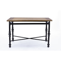 Baxton Studio CDC222-DT Broxburn Wood & Metal Industrial Dining Table